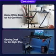 thumbnail image 5 of IMGadgets Z-Shaped Gaming Desk | 47"x24" Carbon Fiber Surface | 80 kg Load Capacity | Cup Holder | Headphone Hook | Cord Management | Ultimate Gaming Experience, 5 of 5