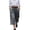 Gray, variant on Women's Tailored Pleated Culotte Pants, Office Casual Cropped Wide Leg Trousers with Clean Lines, S-XXXL