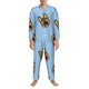 thumbnail image 3 of Balery German Shepherd Puppy Pijama para Hombre de Dos Piezas con Manga Larga, Conjunto de Dormir y Descanso Suave con Bolsillos-Small, 3 of 6