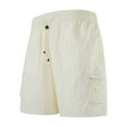 thumbnail image 2 of Women'S Solid Color Hooded Pocket With Elastic Waist Shorts Everyday Shorts Summer Fashion Clothing Business Casual Outfits Athletic Stretchy, 2 of 7