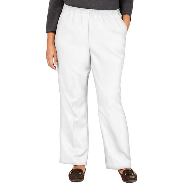 Karen Scott - Karen Scott Womens Plus Comfy Pull On Pants - Walmart.com ...