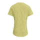 thumbnail image 5 of Tops sin mangas,Camisa informal de manga corta con botones para mujer, cuello en V, mezcla de poliéster y elastano suave, corte holgado para uso diario, sopatenor, 5 of 8
