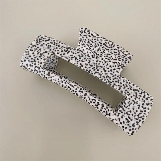 Pinzas en forma de garra para el pelo de acetato grande, estampado de leopardo, puntos, cuadrado, rectangular, geométrico, pinza de tiburón, accesorios para el cabello para mujer