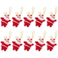 thumbnail image 6 of LOLIPPYY Set of 10 Mini Santa Claus Christmas Tree Hanging Ornaments for Holiday Party Decorations and Festive Home Decor, 6 of 7