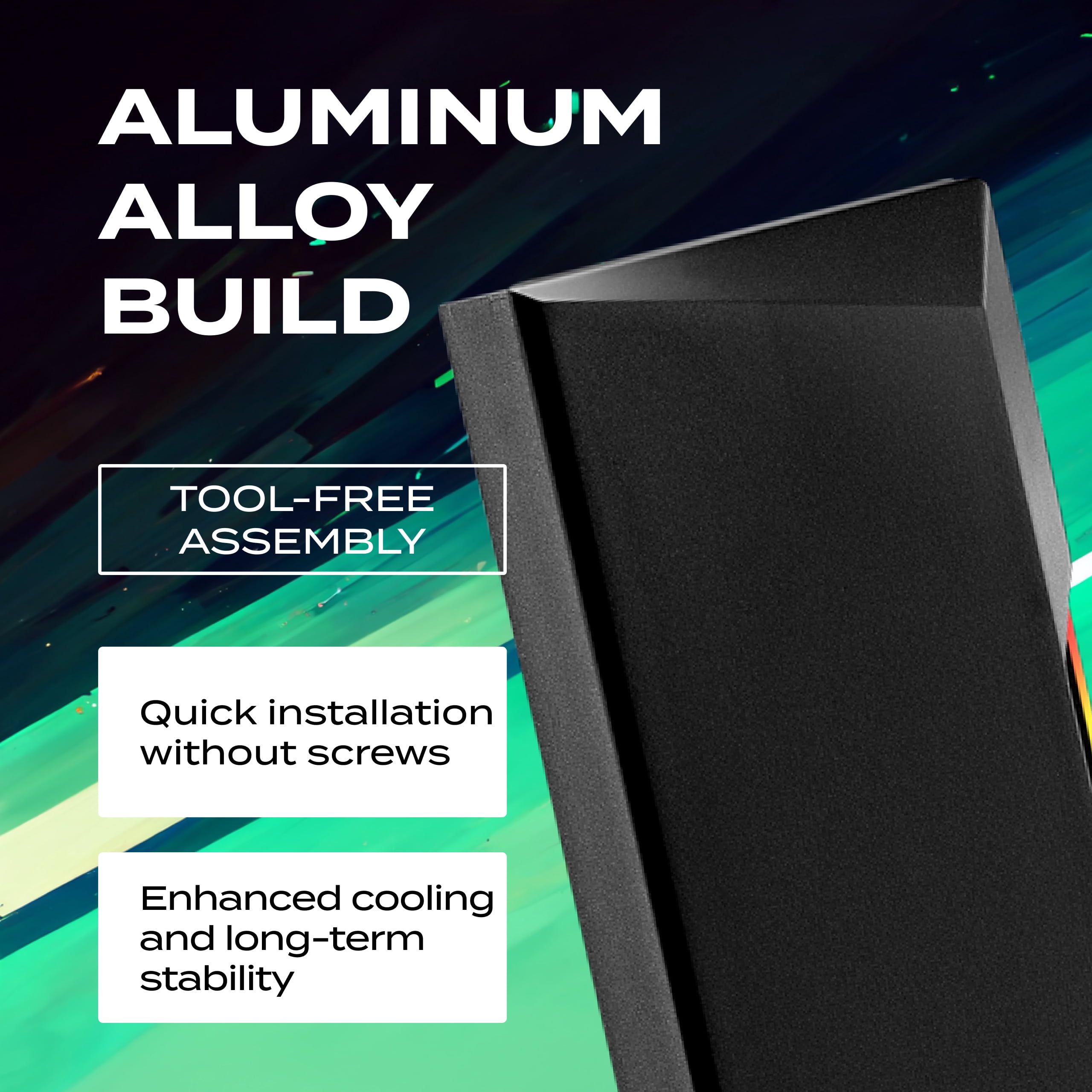 ADATA EC700G Aluminum USB 3 Gen 2 Type-C M.2 2280/2242/2230 PCIe/NVMe/SATA SSD External Portable Enclosure Case Adapter Tool-Less Design (AEC700GU32G2-CGY)