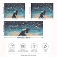 thumbnail image 4 of Dailycode Satin Pillow Case Queen Silk Pillow Cover for Hair and Skin Envelope Closure Girl Look Up Night Stars 20"x30", 4 of 9