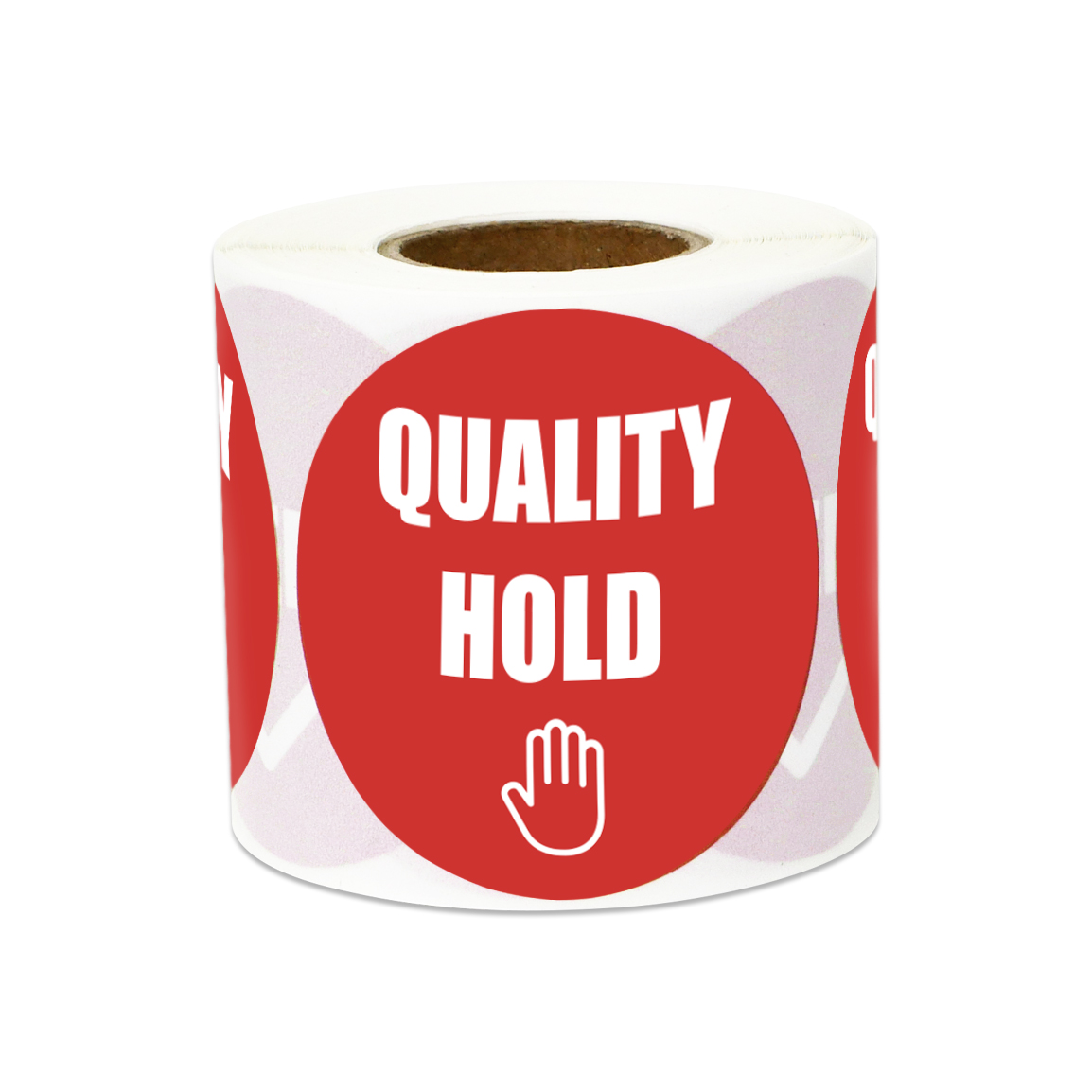 2" Round Quality Hold Stickers Labels for Inventory & Quality Control
