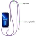 thumbnail image 4 of Crossbody Case for iPhone13 Pro,iPhone13 Pro with Lanyard Strap Protective Case Adjustable Neck Rope Liquid Silicone Soft Cover for iPhone13 Pro 6.1 Inch,Violet, 4 of 11