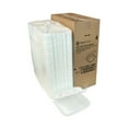 thumbnail image 2 of Pactiv Foam Hinged Lid Containers Dual Tab Lock 9.13 x 9 x 3.25 1-Compartment White 150/Carton, 2 of 6