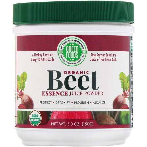 Green Foods Organic Beet Essence Juice Powder, 5.3 oz (150 g) Walmart