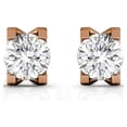 thumbnail image 6 of Cate & Chloe Clara 18k Rose Gold Plated Stud Earrings with Swarovski Crystals Gift for Women, 6 of 7