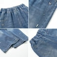 thumbnail image 5 of XXWXYD Teen Girls Bow Wide Leg Baggy Jeans Straight Denim Pants Kids Summer 𝖸𝟤𝖪 Streetwear Versatile Casual Bottoms Youth Trousers Elastic Waist Comfort, 5 of 8