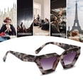thumbnail image 5 of Gafas de sol poligonales de montura gruesa europeas y americanas, gafas de sol de moda personalizadas, hechas de PC, 5 of 5