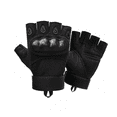 thumbnail image 1 of Guantes Tacticos Militar Medio Dedo Motocicleta Y Bicicleta Negro Talla G, 1 of 4