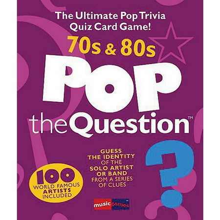 Trivia Card Set - Music Sales Pop The Question 70's & 80's - The Ultimate Pop Trivia Quiz Card Game
