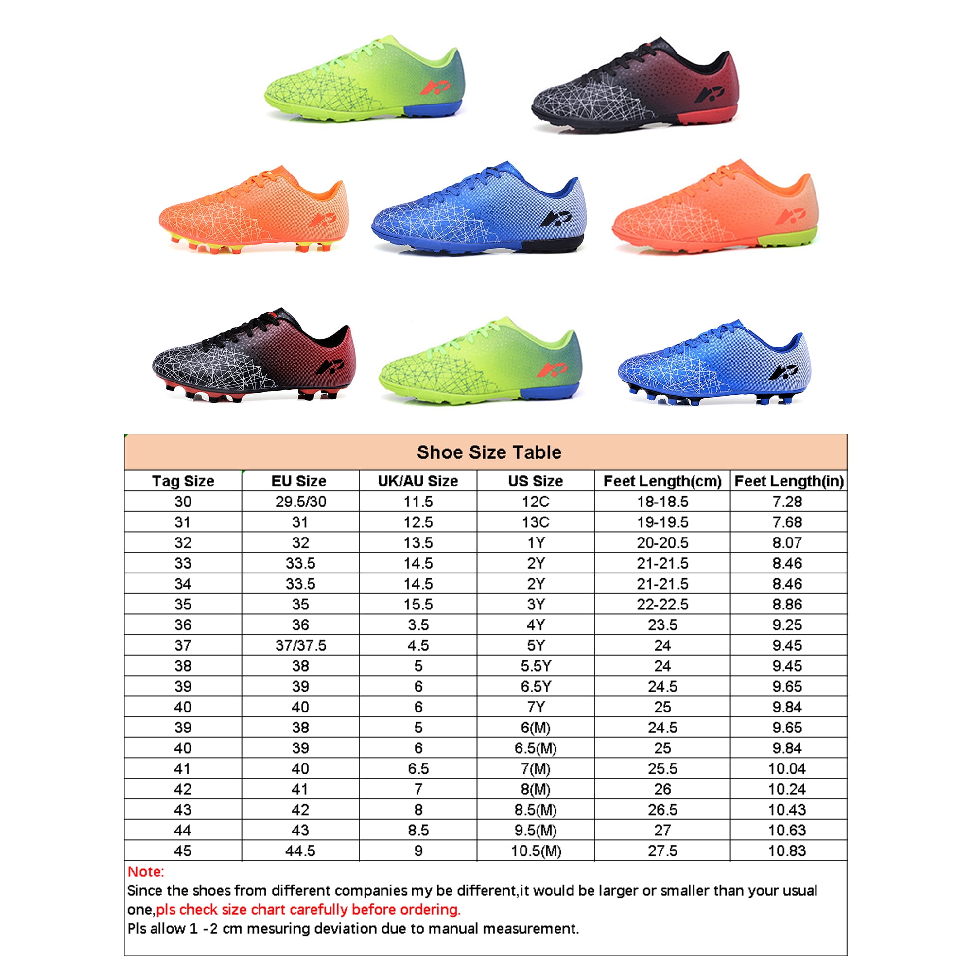 Under Armour Shoe Size Guide - SportSA