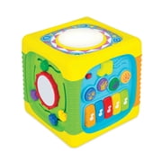 Winfun Lights and Sound Music Battery Operated Fun Activity Cube & Shape Sorter - Age Group 9 Months and up