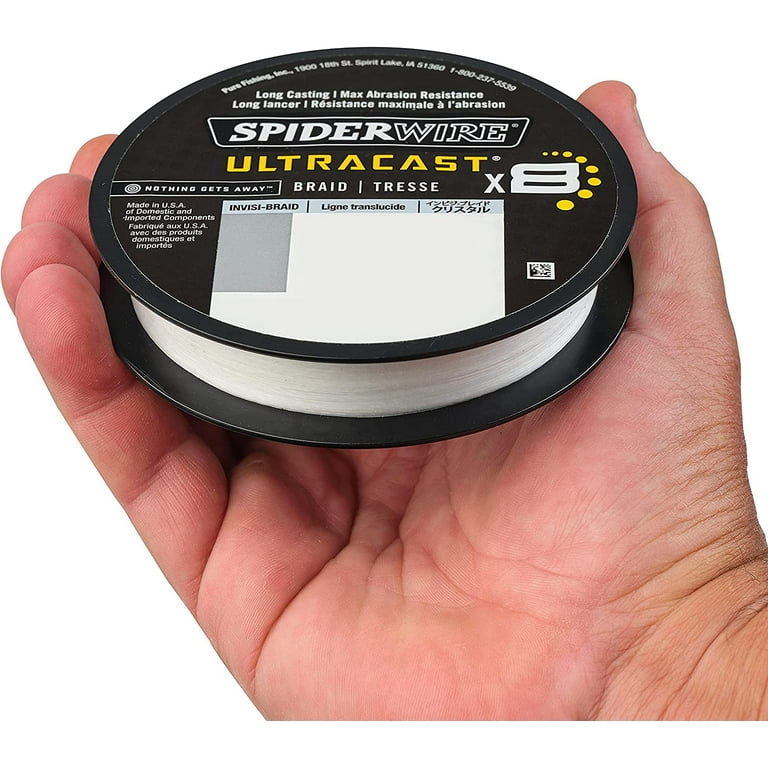 SpiderWire Ultracast Braid Vanish Fluorocarbon Dual Spool, 10lb