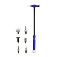 thumbnail image 1 of Car Dent Tool Kit, 7 PCS Paintless Removal Tools Carbon Fiber Hammer with 6 Replacement Heads for DIY Dent on Cars, 1 of 6