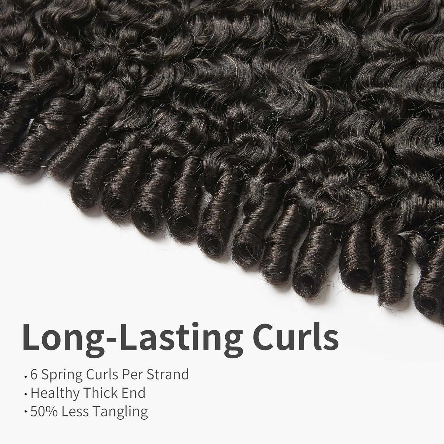 Burmese Curly  Human Hair Unprocessed  Burmese Curly Water Wave Human Hair 3   Black 14 16 18 inch