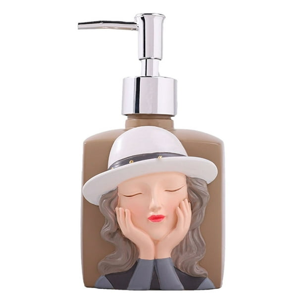 Dispensador de viaje, botella rellenable con bomba, para cocina Marrón claro 330ml