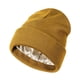 thumbnail image 3 of Gorro de punto con forro de satén para mujer, protege el cabello, suave y unisex. Amarillo, 3 of 9