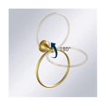 thumbnail image 2 of 4pcs Antique Gold Brass Towel Holder Bathroom Round Towel Rings Towel Rack, 2 of 5