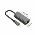 thumbnail image 2 of Adaptador USB C a Ethernet XIAOLE, Ethernet de 2,5 Gbps a USB C [compatible con Thunderbolt 3/4], adaptador USB C a Ethernet RJ45 portátil de aluminio para portátil, adaptador USB C Ethernet, 2 of 7