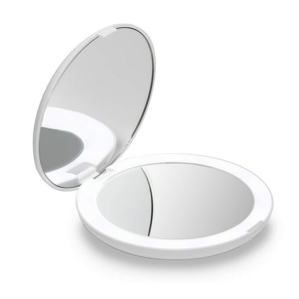 Fancii Led Lighted Travel Makeup Mirror, Fancii Mira 10x Magnifying Led Lighted Makeup Mirror