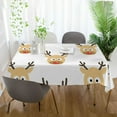 thumbnail image 6 of GZHJMY Reindeer Tablecloth, Rectangle Waterproof Washable Polyester Table Cover for Picnic Dinner Holiday Party Decor, 54 x 72 Inch, 6 of 7