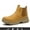 Yellow3, variant on Men's Fashion Classic Work Safety Boots, Indestructible Steel Toe Waterproof Non-Slip More Warm Men's Work Shoes
