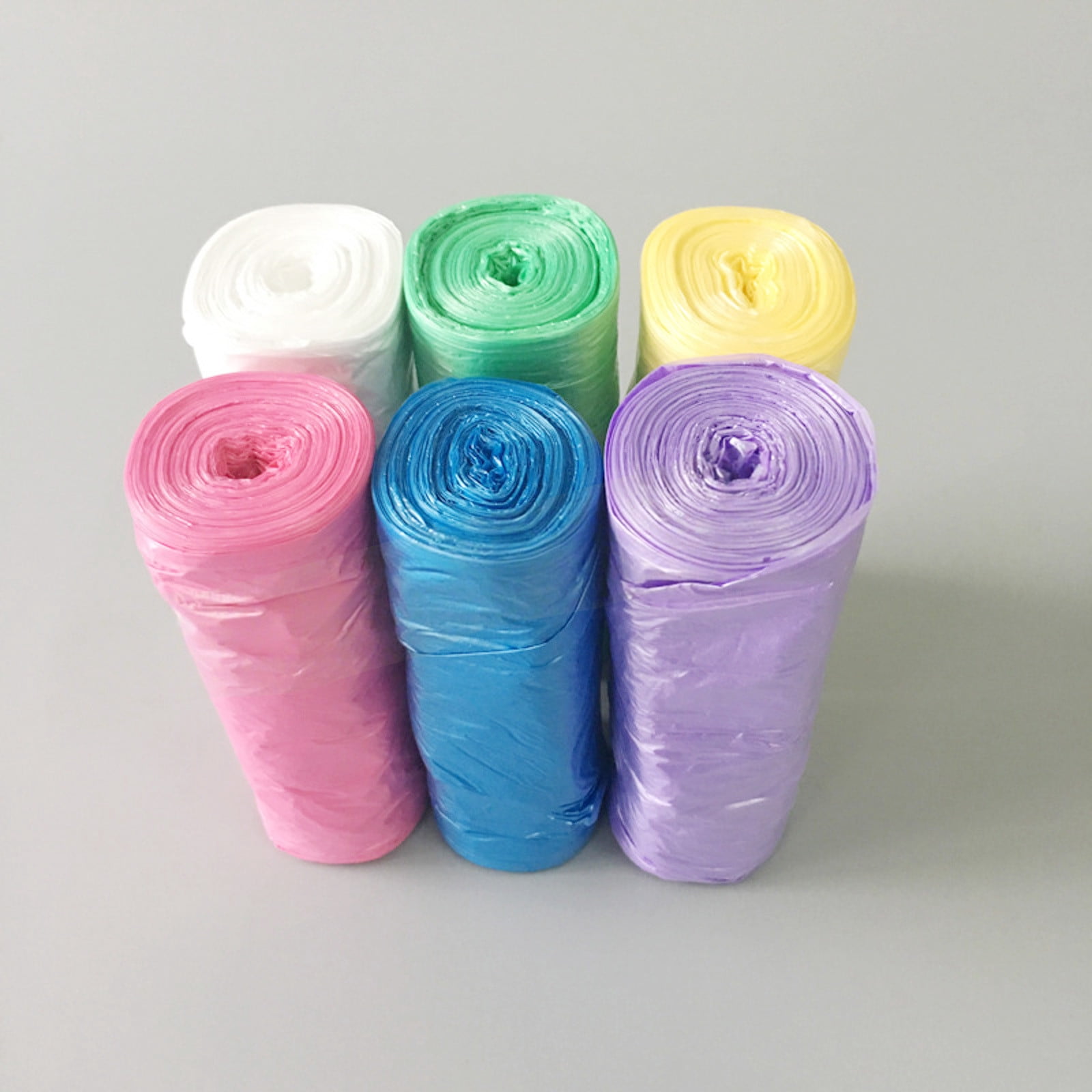 Small Garbage Bags with Handles, 4 Gallon Leak Proof Liners, Strong Unscented Waste Bags for Bathroom, Kitchen & Office (75 Count)