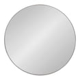 thumbnail image 2 of Kate and Laurel Rollo Miroir Mural Rond Encadré, Argent Diamètre 28 Pouces, 2 of 7