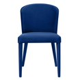 thumbnail image 3 of TOV Furniture Metropolitan Transitional Velvet Dining Chair, Navy (Set of 1), 3 of 6