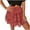 Red pants for women, variant on ZZwxWA Skirts Women Floral Print Fashion Fold Pleated Edge A-Line Confortable Summer Vacation Beach Cute Party Elastic Drawstring Flowy Skirt High Waist Skirts Red S