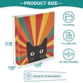 thumbnail image 3 of FORMRS 3 Ring Binder 1.5 inch with Pockets Set of 2 Clip Board 200 Sheets Capacity, Black Cat, 3 of 8