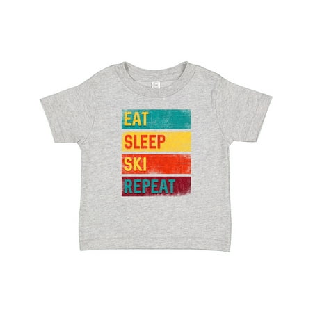 

Inktastic Skiing Eat Sleep Ski Repeat Gift Baby Boy or Baby Girl T-Shirt