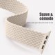 thumbnail image 4 of Solo Loop Compatible con Correa Apple Watch 45mm 44mm 49mm 46mm 42mm 41mm 40mm 38mm Hombre Mujer, Correas Ajustable Magnética Elástica de Nylon para iWatch Series 11 10 SE Ultra 9 8 7 6 5 4 3 2 1, 4 of 20