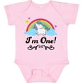 thumbnail image 3 of Inktastic 1st Birthday Unicorn Rainbow 1 Year Old Party Girls Baby Bodysuit, 3 of 5