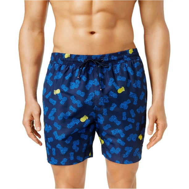 Tommy Hilfiger BaÃ±ador de piÃ±a para hombre, color azul, grande