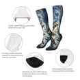 thumbnail image 3 of Yiaed Largemouth Bass Jumping Out of The Water Print Great elasticity Adult Stockings Sports socks for Men and Women, 3 of 6