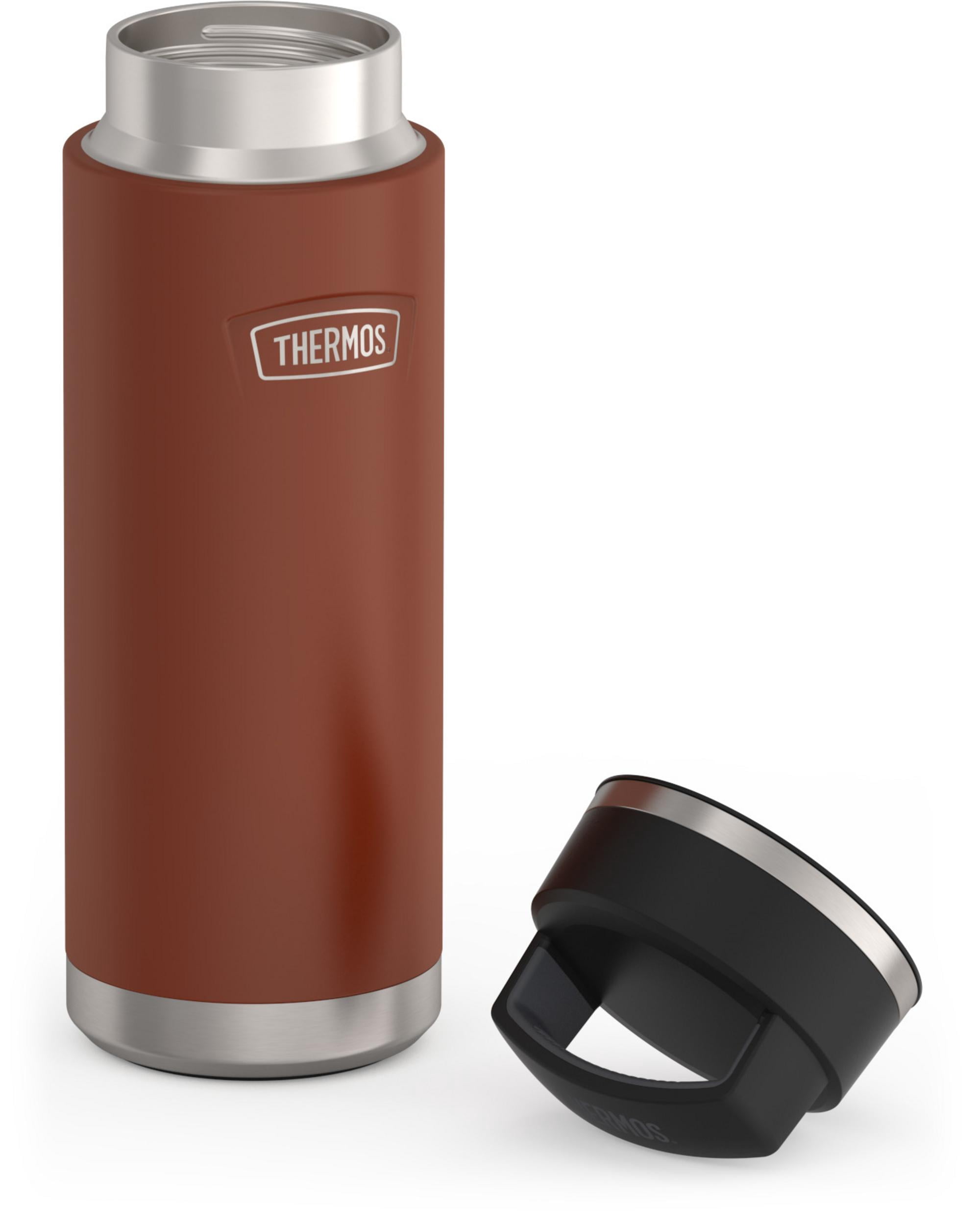 Thermos ICON Series Stainless Steel Vacuum Insulated Water Bottle with Screw Top, Saddle, 24oz