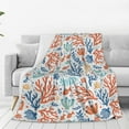 thumbnail image 6 of Coral Blanket Coral and Fish Soft Cozy Flannel Lightweight Warm Travel Couch Throw Blankets for Bed Living Room Decor Gifts for Kids Adults 60""x50"", 6 of 6