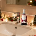 thumbnail image 5 of Yaouit Christmas Soap Dispenser Bathroom, 3D Jolly Santa Claus Design, Refillable Liquid Hand Soap Bottle with Pump, Christmas Winter Bathroom or Kitchen Accessory, 5 of 7