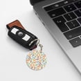thumbnail image 6 of Naloa Simple Drawing Print Round Keychain Keychain Key Ring, Key Tag, Key Chain Bulk for Gift Accessories (Round), 6 of 7