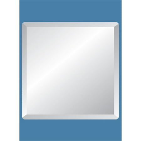 36 Square Frameless Mirror With Polished Beveled Edges Com 36 Square Frameless Mirror With
