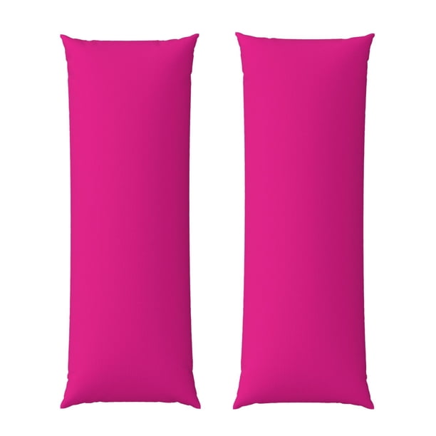 Balery Darkmagenta Funda Protectora para Almohada Corporal de Algodón Hipoalergénico con Cierre(55 x 21 pulgadas), Almohadas No Incluidas