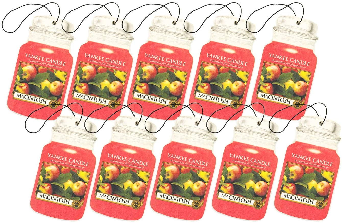 Yankee Candle Macintosh Car Jar Air Freshener (10 Pack)
