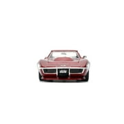 1969 Chevrolet Corvette Stingray ZL1 Red Metallic w/Stars and Stripes Graphics Bigtime Muscle 1/24 Diecast Model Car by Jada(Selections May Vary)