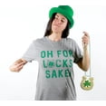thumbnail image 5 of Womens Oh for Lucks Sake T Shirt Funny Shamrock Clover Cool Saint Patricks Day Womens Graphic Tees, 5 of 8